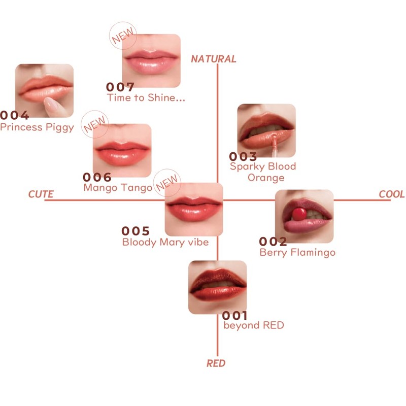PUCCÚ Color Lip Serum, 005, Bloody Mary Vive, Pucu Lip