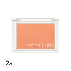 Missha Cotton Blusher 4g, Carrot Butter Cream, 2 pcs / 미샤 코튼 블러셔 4g, 캐롯 버터크림, 2개