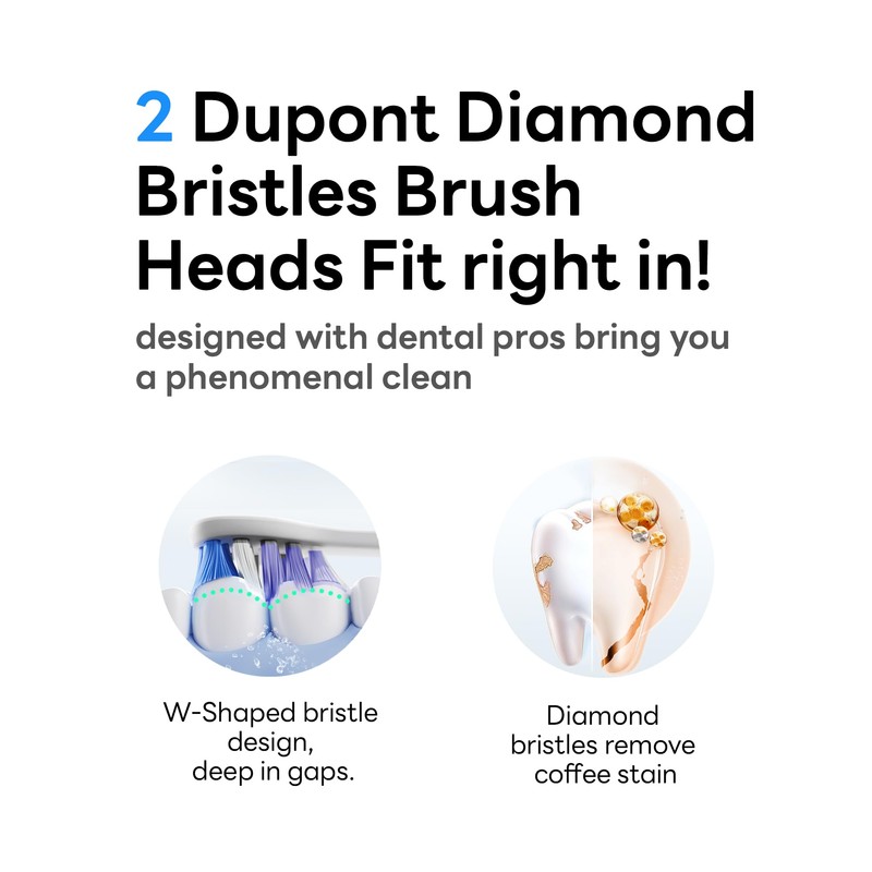 SAKYPRORAL SP14 Replacement Brush Heads for G5S/T2 Max Electric Toothbrush