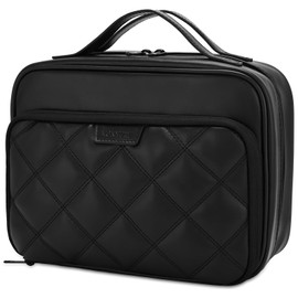 VX VONXURY Pencil Case, Large Capacity Pencil Pouch Portable Cosmetic Bag with 2 Detachable Layers 54 Slots Multiple Pen Organized for School Office College,Black