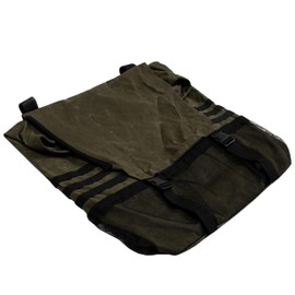 Overland Vehicle Systems Extra Large Trash Bag Tire Mount - #16 Waxed Canvas Universal - Infused with Paraffin Wax Waterproofing - Large Drainage Holes - 30 Gallon Trash Bag Capacity