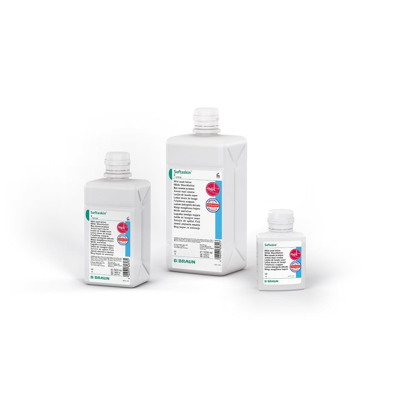 B. Braun Softaskin Wash Lotion, 500 ml Dispenser Bottle, Liquid