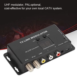 UHF Modulator, UHF TV Link Modulator, AV to RF Converter IR Extender for CATV System