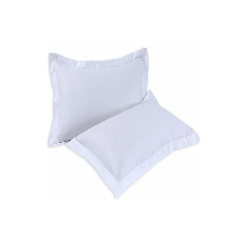 100% Egyptian Cotton Pillowcase Pair 400 Thread Count White Oxford