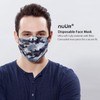 NUÜR 50pcs Camouflage 3 Ply Disposable Face Mask, Mask with