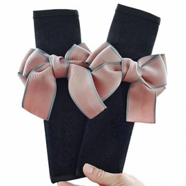Seat Belt Cover, Seat Belt Pad, Car Supplies, Shoulder and Neck Protection, Ribbon Tie, Seat Belt Supplies, Shoulder Pad with Soft Ice Thread, Reduces Pressure, Suitable for Children and Adults,