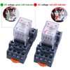 Taiss/AC 24V LED Indicator Electromagnetic Coil Relay 14 Pins 10A