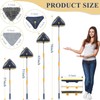 Baseboard Cleaner Tool with 78" Long Handle, 5-in-1 Wall Mop