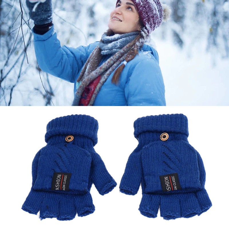 1 Pair USB Heated Gloves Electric Heating Thermal Knitting Gloves