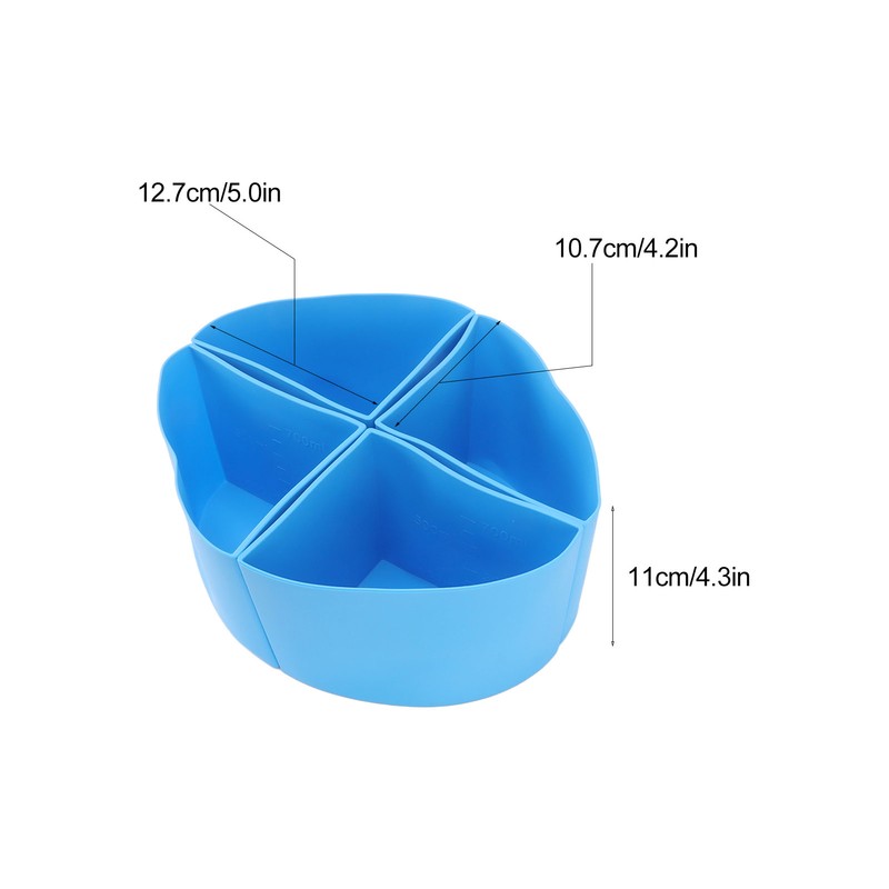 Slow Cooker Divider Liner 4 in 1 Silicone Reusable Leakproof