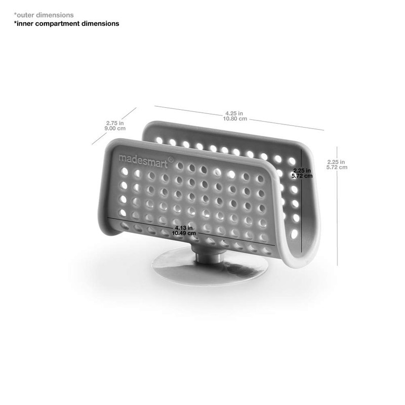 Madesmart Small Sponge Caddy, Grey