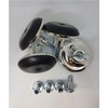 8 Pcs Leg Glides Castors with Metal Inserts Chrome Feet