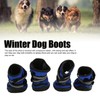 4Pcs Dog Boots Waterproof Prevent Slipping Reflective Large Dog Winter
