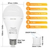 ORALUCE Emergency Rechargeable Light Bulbs 60 Watt, Warm White 3000K