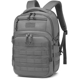 Military tactical backpack, backpack for men black tactical backpack small tactical backpack assault bag - Color: grey, Size: 18.5 inch