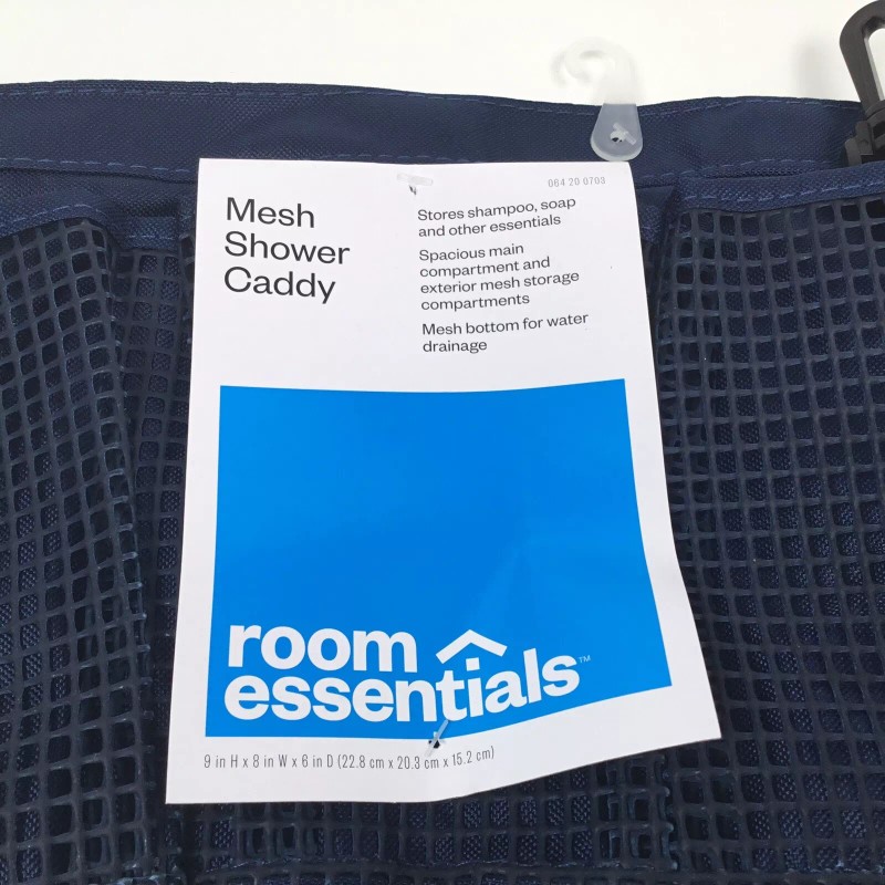 Room Essentials Shower Caddy Mesh Tote Bag Dorm College Spacious