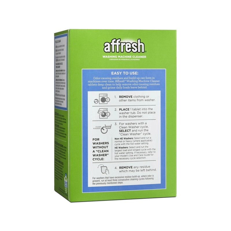 Affresh Washer Machine Cleaner Fresher 6-Tablets 8.4 oz Design to