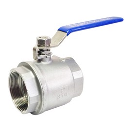 LOZOME 2" Female Ball Valve NPT Thread 316 Stainless Steel Full Port Ball Valve WOG1000 US Stock
