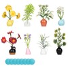 Flintronic 8pcs Mini Vase Fridge Magnets, 3D Tiny Bud Vases,