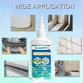 Sugelary Household Grout Cleaner, Cleaner Gel for Washing Machine, Top Load Washer, Front Load, Tub Seal, Suitable for Bathrooms, Kitchens, Tiles(5 fl.oz)