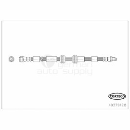Corteco Brake Hydraulic Hose Front 49379128 for Mercedes MB