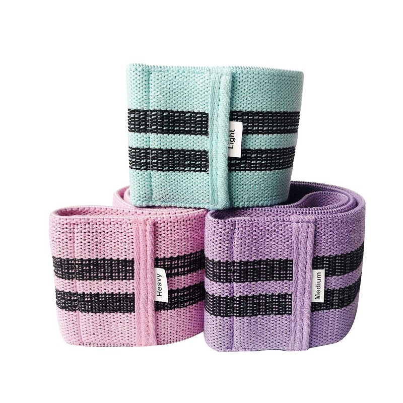 KEEPPEAK Resistance Booty Bands Set: 3 Non-Slip Fabric Exercise Bands