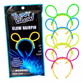 Glow 20 Diademas Lumninosa Neon Mickey Conejo Raton Glow Luz