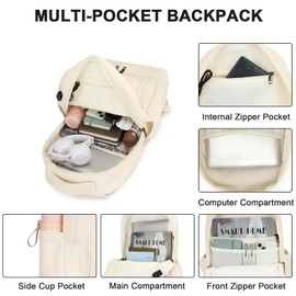 seyfocnia Gym Backpack for Men Women, Travel Backpack with Shoes Compartment Lightweight Backpack with USB Charging Port,Water Resistant Sports Backpack