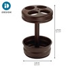 iDesign Metal Toothbrush Holder - Bathroom Cup for Bathroom Organization,