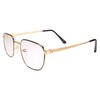 Square Gold Frame Old School True Vintage 80s 90s Reader