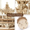 Robotime DIY Handmade Assembled Toys AMK62 Romantic Carousel Music Box