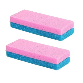 2Pcs Foot Scrubber, Care Pumice Stone for Feet, Professional Pedicure Tools, Callus Remover, Foot File, Foot Exfoliator Exfoliating Tool for Feet with More Dead Skin and Callus (Pink)