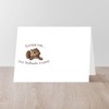 CafePress Excuse Me...Your Birdfeeder Is Empty Folded Greeting Card Matte