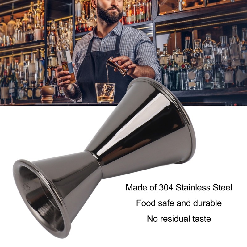 Cocktail Jigger Double Sided Stainless Steel Bar Shot Measuring Cup