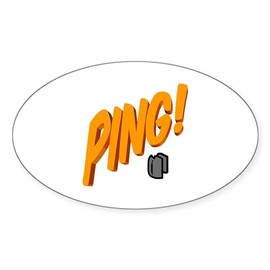 CafePress M1 Garand Clip, Ping Oval Sticker Oval Car Bumper Sticker