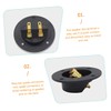 Operitacx 4pcs Round Speaker Terminal Binding Post Connector for Subwoofer
