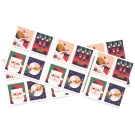 A Visit from St Nick Libro de 20 sellos de primera clase Forever (2 folletos (40 sellos)