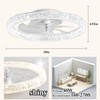 Ceiling Fans with Lights and Remote Fandelier - 20'' Flush