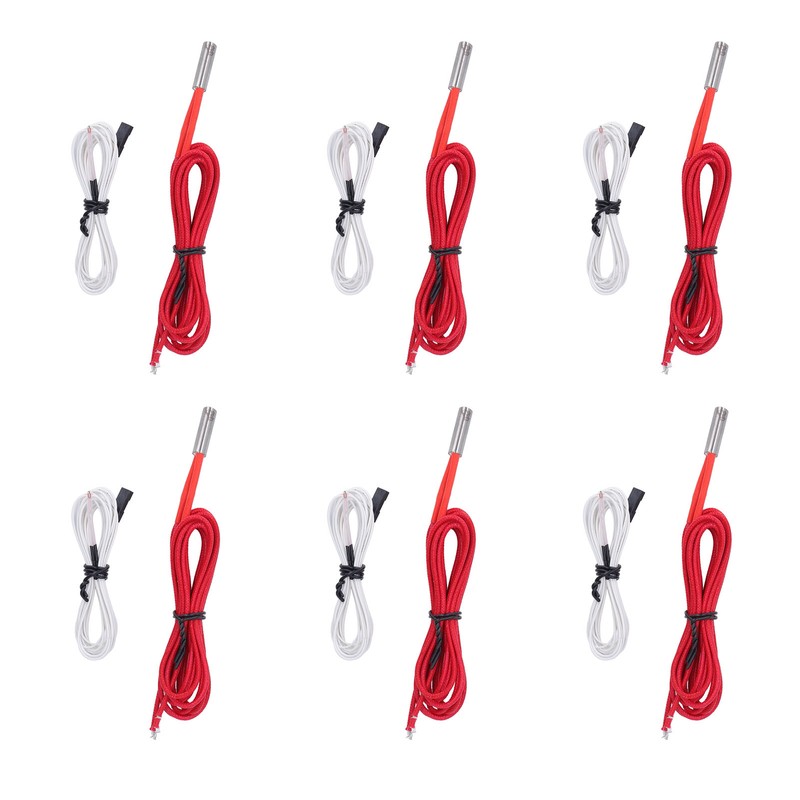 3D Printer Hotend Kit Accessories 6Pcs 12V 40W Heating Tube