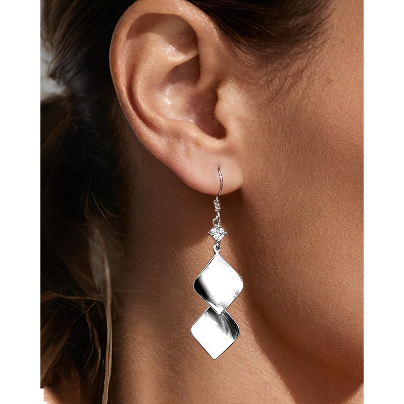 Elaximn 925 Sterling Silver Dangle Earrings for Women, Hypoallergenic Lightweight