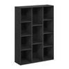 Furinno Furinno Luder 11-Cube Reversible Open Shelf Bookcase, Blackwood