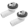 DGZZI 2PCS 3/5 Inch AC Drain Hose Connector Elbow Fitting
