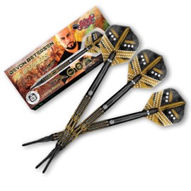 Shot Soft Darts Devon Petersen The Greatness African Warrior 90% Tungsten Softtip Darts Set Made in New Zealand (18 g)