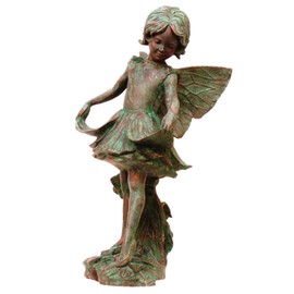 HomeStyles Emily Fairy 96001 Large Statue Bronze Patina, 17" H