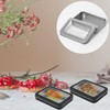 Pack of 4 Metal Boxes with Lids, Storage Boxes with