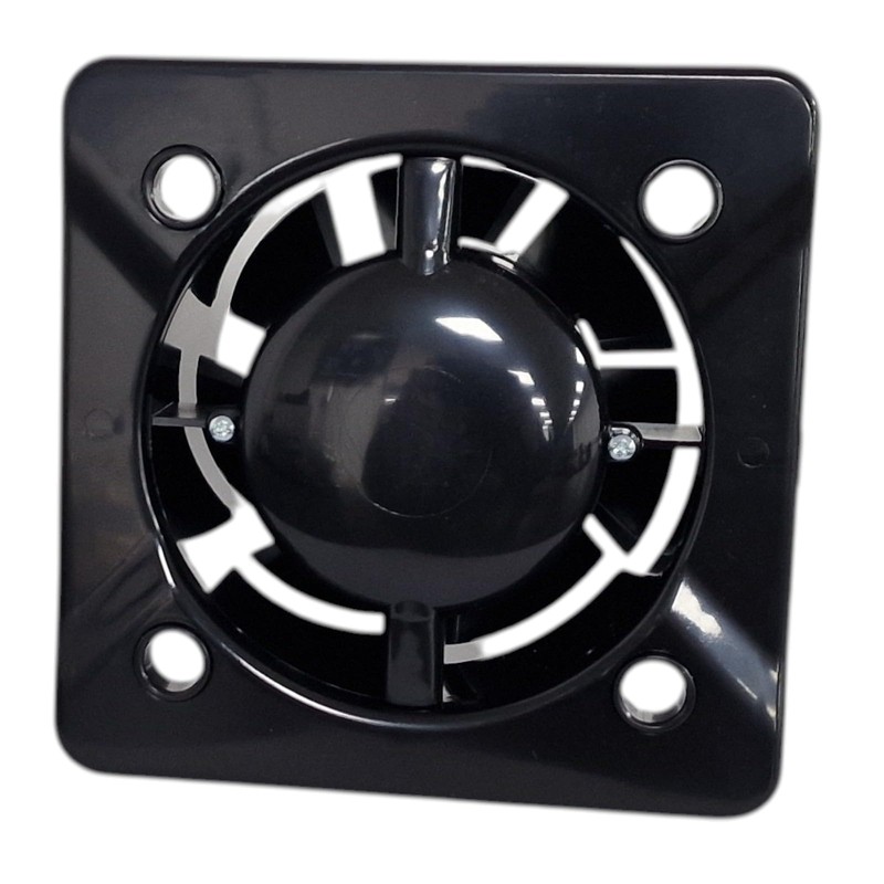 Modern Black Bathroom Extractor Fan, 100mm, 75m³/h Flow Rate, 26dB,