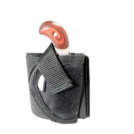 Ankle Holster fits NAA 5 Shot Mini Revolver .22 Mag Black Nylon Concealment Gun Slinger Holster