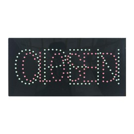 LED Open Closed Sign for Business, Super Bright LED Open Sign for Nail Salon, Electric Advertising Display Sign for Beauty Salon Storefront Window Decor. (Green)