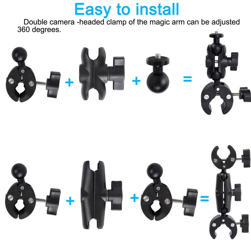 Motorcycle Mount kit for Insta360 One X5 X4 X3 X2