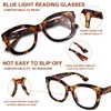YUKANG Reading Glasses for Women Men Oprah Oversized Blue Light